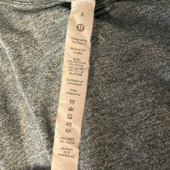 LULULEMON Women's Fast and Free Short-Sleeve T Shirt Green Grey 8 - Picture 6 of 6